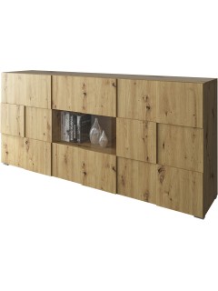 Buffet large design L178-42 cm bois clair Quentin - 1