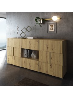 Buffet large design L178-42 cm bois clair Quentin - 2
