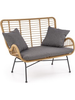 Canapé marron et gris H96...