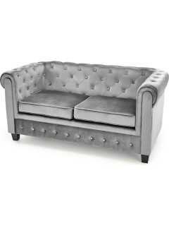 Canapé chesterfield tissu...