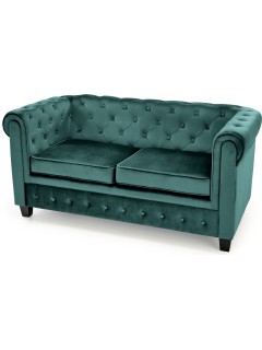 Canapé chesterfield tissu...