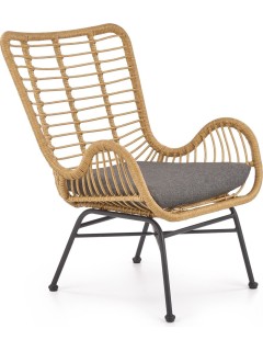 Fauteuil design rotin H93...