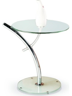 Table basse ronde verre et...