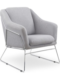 Fauteuil tissu gris H81 cm...