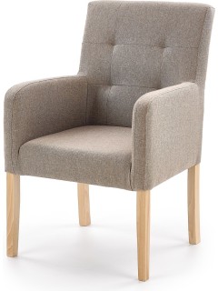 Fauteuil beige H92 cm NEIL
