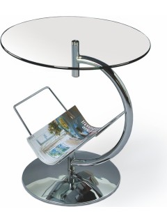 Table basse ronde verre et...