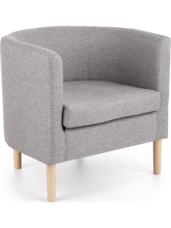 Fauteuil tissu gris et...