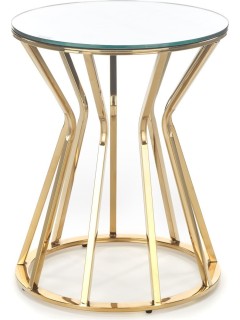 Table basse ronde verre et...