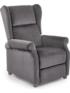 Fauteuil relax gris H107 cm...