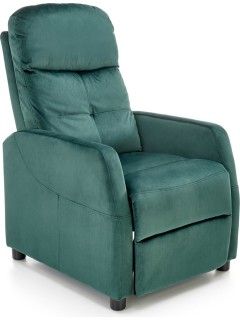 Fauteuil relax velours vert...