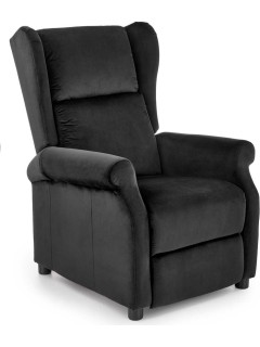 Fauteuil relax velours noir...