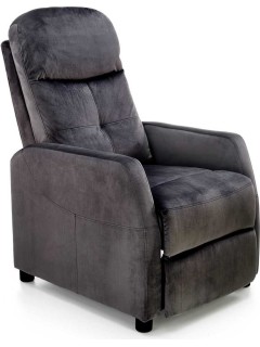 Fauteuil relax velours noir...