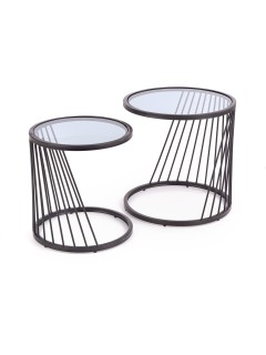 Tables gigognes verre fumé...