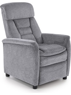 Fauteuil relax tissu gris...