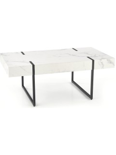 Table basse marbre blanc et...