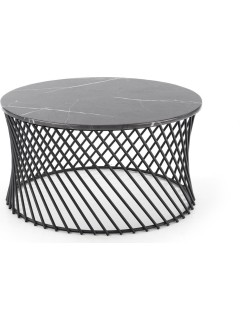 Bout de canapé marbre noir...