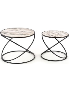 Bouts de canapé marbre...