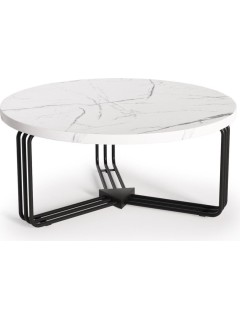 Bout de canapé marbre blanc...