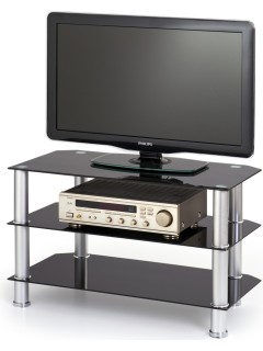 Meuble TV design verre fumé...