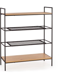 Étagère design bois et noir...