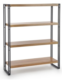 Étagère design bois et noir...