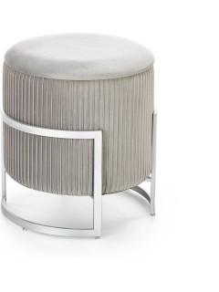 Pouf design gris et gris...