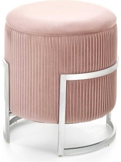 Pouf design rose H46 cm OLAF