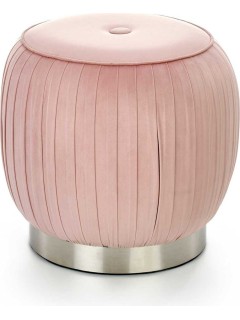 Pouf design rose et H44 cm...