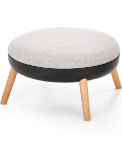Pouf design gris et noir...