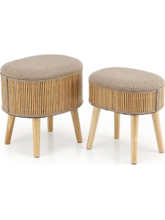 Pouf design beige H45/40 cm...