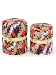 Pouf design plumes...