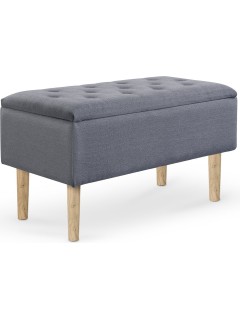 Banc design gris et bois...