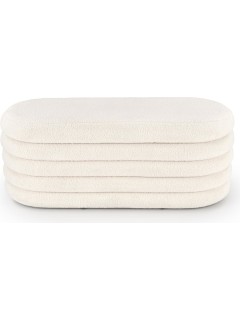 Banc design tissu beige H42...