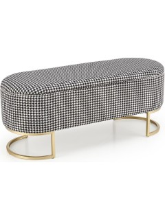 Banc design tissu blanc et...