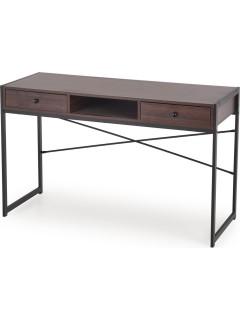 Bureau design bois foncé et...