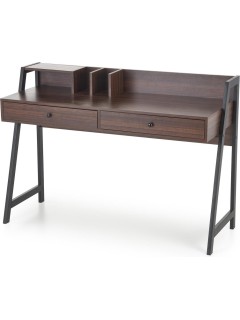 Bureau design bois foncé et...