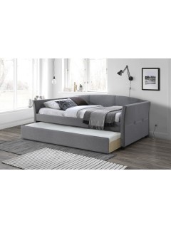 Lit gigogne design gris l90...