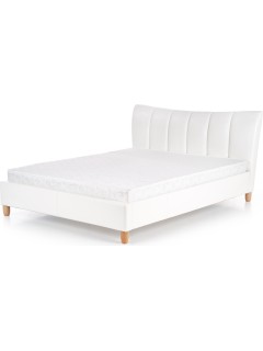 Lit double design bois...