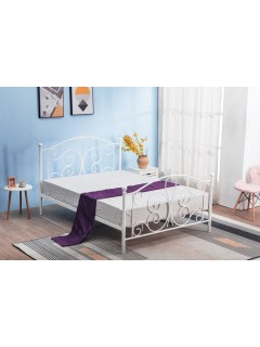 Lit classique métal blanc...