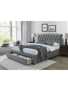 Lit double design capitonné...