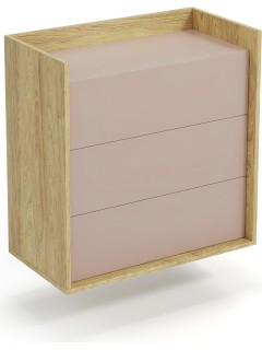 Commode design bois et rose...