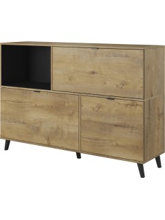 Commode industriel bois et...