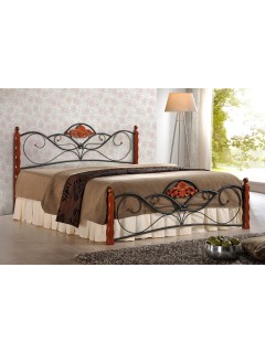 Lit double classique bois...