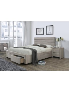 Lit double design gris l160...