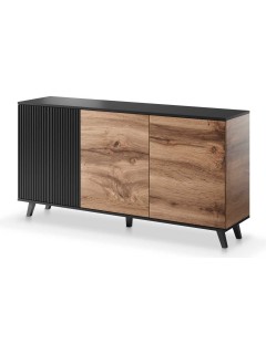 Commode design bois et noir...