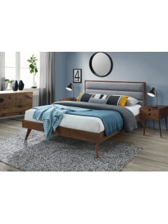 Lit design bois massif...