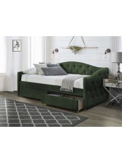 Lit design vert avec...