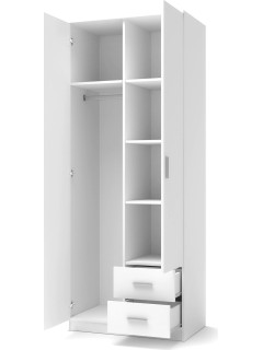 Armoire design bois blanc 2...
