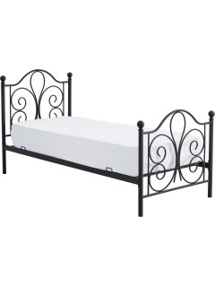 Lit simple métal noir l90...