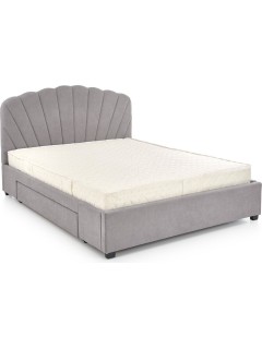 Lit double design gris l160...